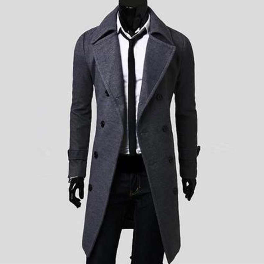 2018 KOREAN TRENCH COAT PROFESSIONAL BUSINESS FOR MEN NEW RELEASE FOR ...